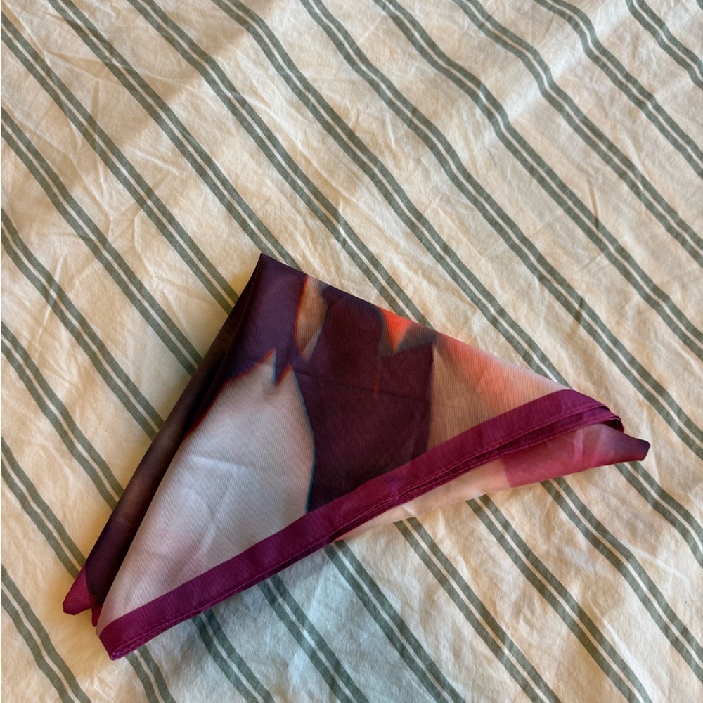 Mango Vibrant Orange and Purple Scarf